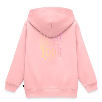 Lloret De Mar Girls Tour - Kinder Premium Organic Hoodie - Rosa - Hinten - AI Model Kid Female (0cm)