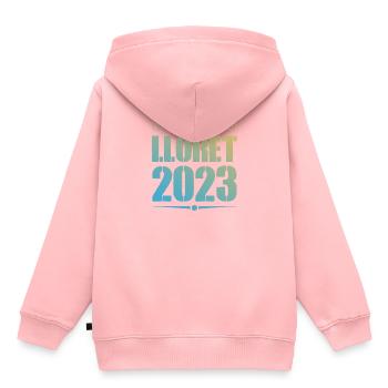 Lloret De Mar 2023 - Kinder Premium Organic Hoodie - Rosa - Hinten - AI Model Kid Female (0cm)