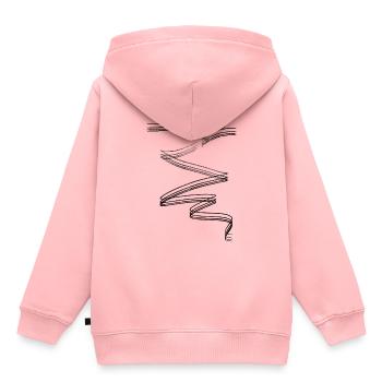 Mountainbike Mountainbiken - Kinder Premium Organic Hoodie - Rosa - Hinten - AI Model Kid Female (0cm)