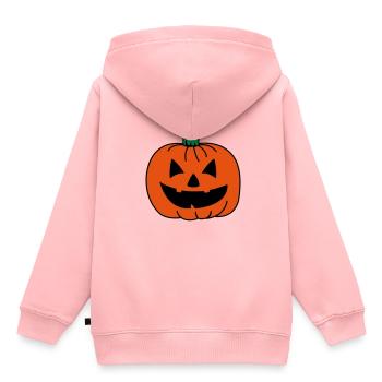 kuerbis 02 - Kinder Premium Organic Hoodie - Rosa - Hinten - AI Model Kid Female (0cm)