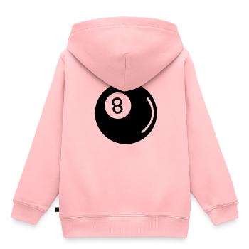 billard 8 - Sweat Premium à capuche enfant bio - rose - Dos - AI Model Kid Female (0cm)
