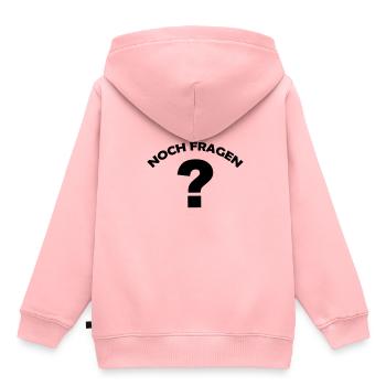 noch fragen - Kinder Premium Organic Hoodie - Rosa - Hinten - AI Model Kid Female (0cm)