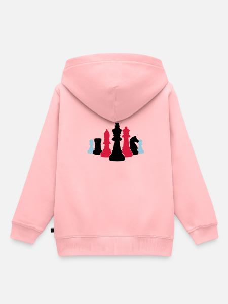 échecs 002 - Sweat Premium à capuche enfant bio - rose