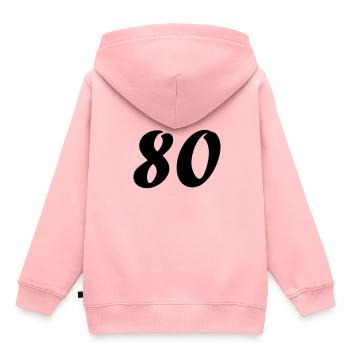 80 - Kids Premium Organic Hoodie - rose - Back - AI Model Kid Female (0cm)