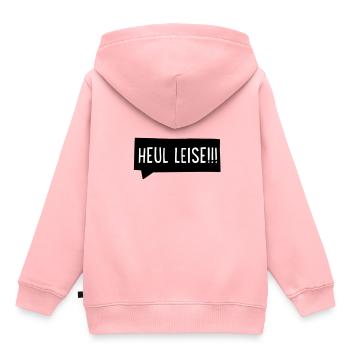Heul leise - Kinder Premium Organic Hoodie - Rosa - Hinten - AI Model Kid Female (0cm)