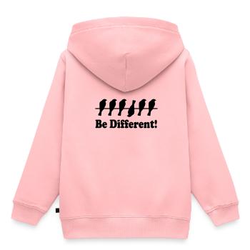 Be different, I am different from others. - Kids Premium Organic Hoodie - rose - Back - AI Model Kid Female (0cm)