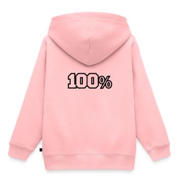 100 - Sweat Premium à capuche enfant bio - rose - Dos - AI Model Kid Female (0cm)