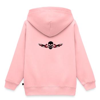 dead death head skull go - Kids Premium Organic Hoodie - rose - Back - AI Model Kid Female (0cm)