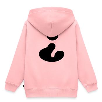 Point d'interrogation, espagnol - Sweat Premium à capuche enfant bio - rose - Dos - AI Model Kid Female (0cm)