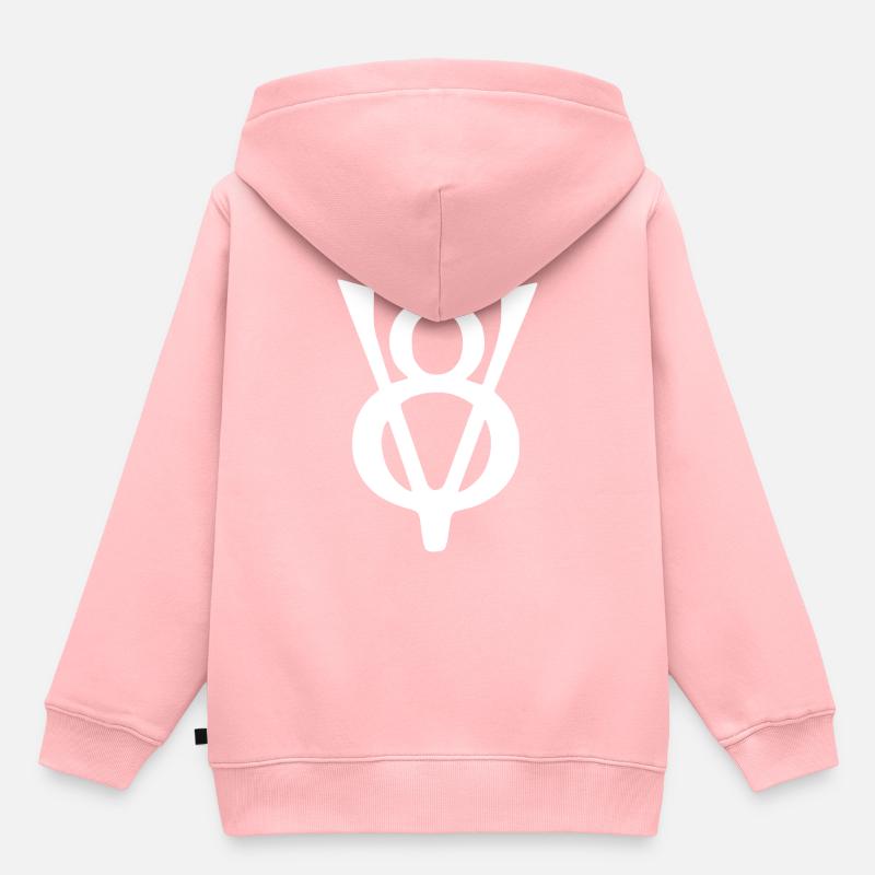 V8 - Sweat Premium à capuche enfant bio - rose