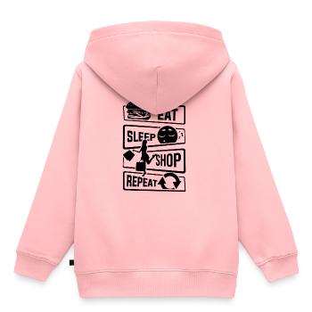 Mangez Sleep Shop Repeat - Achat de chaussures d'affaires - Sweat Premium à capuche enfant bio - rose - Dos - AI Model Kid Female (0cm)