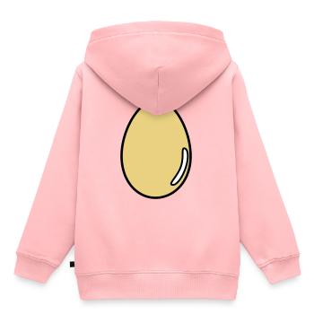 œuf - Sweat Premium à capuche enfant bio - rose - Dos - AI Model Kid Female (0cm)