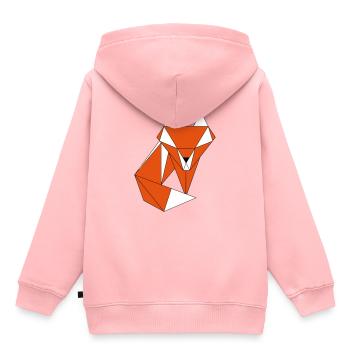 renard - Sweat Premium à capuche enfant bio - rose - Dos - AI Model Kid Female (0cm)