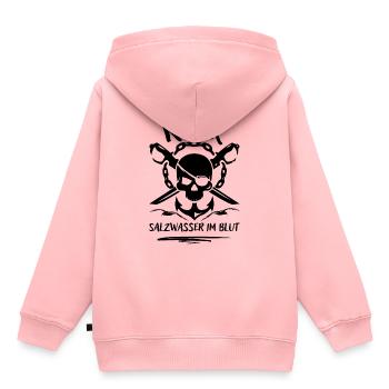 Rerik-Salzwasser im Blut-Ostseebad Rerik - Kinder Premium Organic Hoodie - Rosa - Hinten - AI Model Kid Female (0cm)