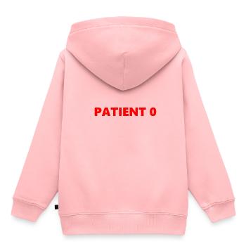 Patient 0 - Kinder Premium Organic Hoodie - Rosa - Hinten - AI Model Kid Female (0cm)