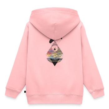 Gleitschirm Pyramid - Kinder Premium Organic Hoodie - Rosa - Hinten - AI Model Kid Female (0cm)
