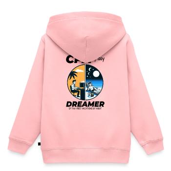 CPA Daydreams: Balance zwischen Arbeit und Glückseligkeit in Split - Kinder Premium Organic Hoodie - Rosa - Hinten - AI Model Kid Female (0cm)