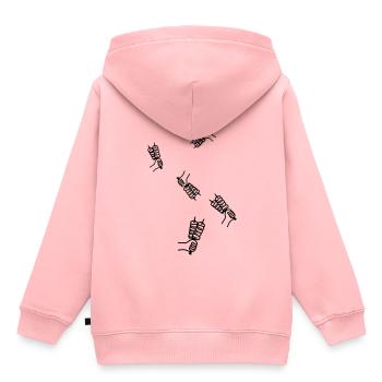 Spieß grill Icon - Kinder Premium Organic Hoodie - Rosa - Hinten - AI Model Kid Female (0cm)