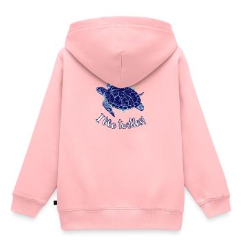 I Like Turtles Schildkröten Wasserschildschröte - Kinder Premium Organic Hoodie - Rosa - Hinten - AI Model Kid Female (0cm)