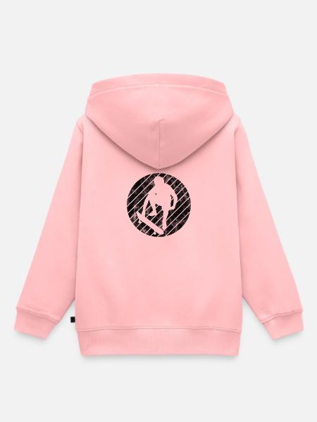 Skateboarder Skateboard Skater Skate Skateing - Kinder Premium Organic Hoodie - Rosa