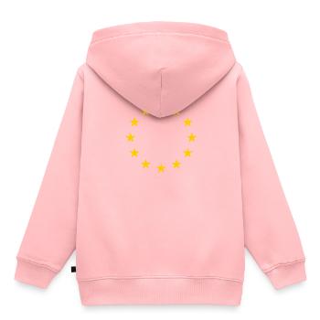Europe - Sweat Premium à capuche enfant bio - rose - Dos - AI Model Kid Female (0cm)