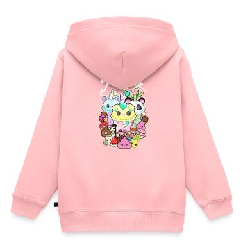 Kawaii - Süssigkeiten - Kinder Premium Organic Hoodie - Rosa - Hinten - AI Model Kid Female (0cm)