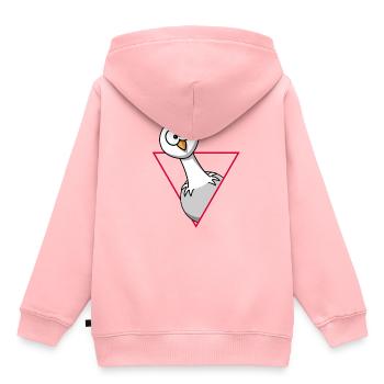 Moin I Moin Moin I Leuchturm I Geschenk I Küste - Kinder Premium Organic Hoodie - Rosa - Hinten - AI Model Kid Female (0cm)