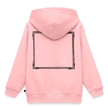 2577109 cadre - Sweat Premium à capuche enfant bio - rose - Dos - AI Model Kid Female (0cm)