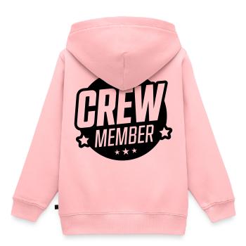 membre d'équipage - Sweat Premium à capuche enfant bio - rose - Dos - AI Model Kid Female (0cm)
