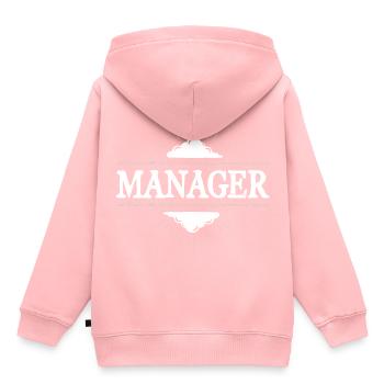 Manager Beruf - Kinder Premium Organic Hoodie - Rosa - Hinten - AI Model Kid Female (0cm)