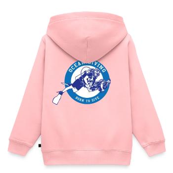 Ocean Diving - Kids Premium Organic Hoodie - rose - Back - AI Model Kid Female (0cm)