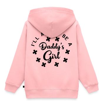 Ill always be a Daddys Girl - Kinder Premium Organic Hoodie - Rosa - Hinten - AI Model Kid Female (0cm)