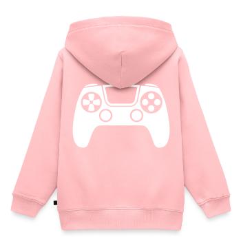 Gamepad Symbol Controller - Kinder Premium Organic Hoodie - Rosa - Hinten - AI Model Kid Female (0cm)