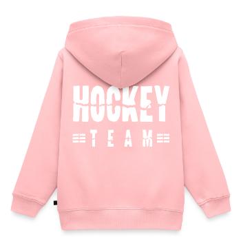 Hockey Team - Kids Premium Organic Hoodie - rose - Back - AI Model Kid Female (0cm)
