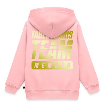 Table Tennis Team - Kinder Premium Organic Hoodie - Rosa - Hinten - AI Model Kid Female (0cm)
