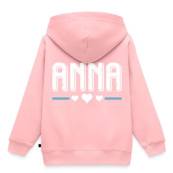Anna - Kids Premium Organic Hoodie - rose - Back - AI Model Kid Female (0cm)