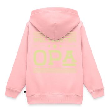 Weltbester Opa - Kinder Premium Organic Hoodie - Rosa - Hinten - AI Model Kid Female (0cm)