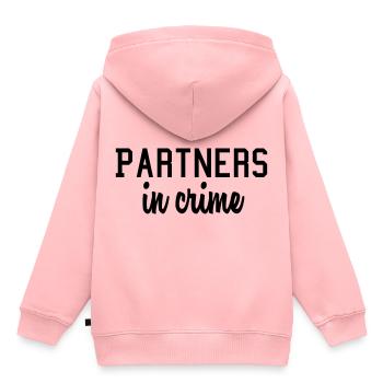 partners in crime - Sweat Premium à capuche enfant bio - rose - Dos - AI Model Kid Female (0cm)
