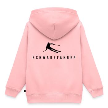 Schwarzfahrer T-Shirtdesign - Kinder Premium Organic Hoodie - Rosa - Hinten - AI Model Kid Female (0cm)