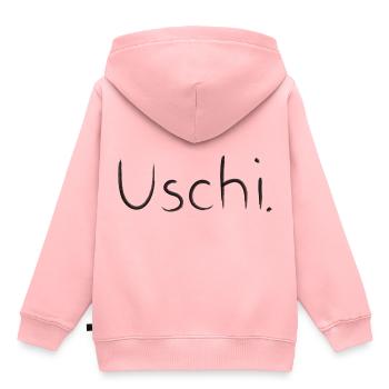Uschi - Kids Premium Organic Hoodie - rose - Back - AI Model Kid Female (0cm)