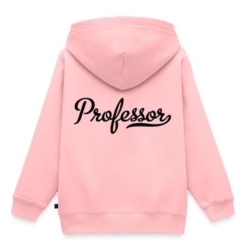 Professor - Kinder Premium Organic Hoodie - Rosa - Hinten - AI Model Kid Female (0cm)