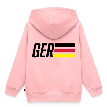 allemagne drapeau allemagne équipe - Sweat Premium à capuche enfant bio - rose - Dos - AI Model Kid Female (0cm)
