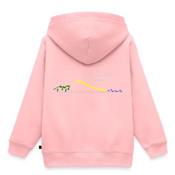DUNE DER PILAT-ZEICHNUNG - Kinder Premium Organic Hoodie - Rosa - Hinten - AI Model Kid Female (0cm)