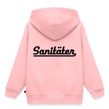 ambulanciers - Sweat Premium à capuche enfant bio - rose - Dos - AI Model Kid Female (0cm)