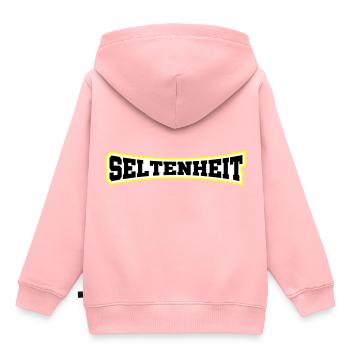 Seltenheit Selten Limitiert - Kinder Premium Organic Hoodie - Rosa - Hinten - AI Model Kid Female (0cm)