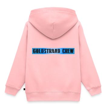 Équipage des Sables d’or - Sweat Premium à capuche enfant bio - rose - Dos - AI Model Kid Female (0cm)