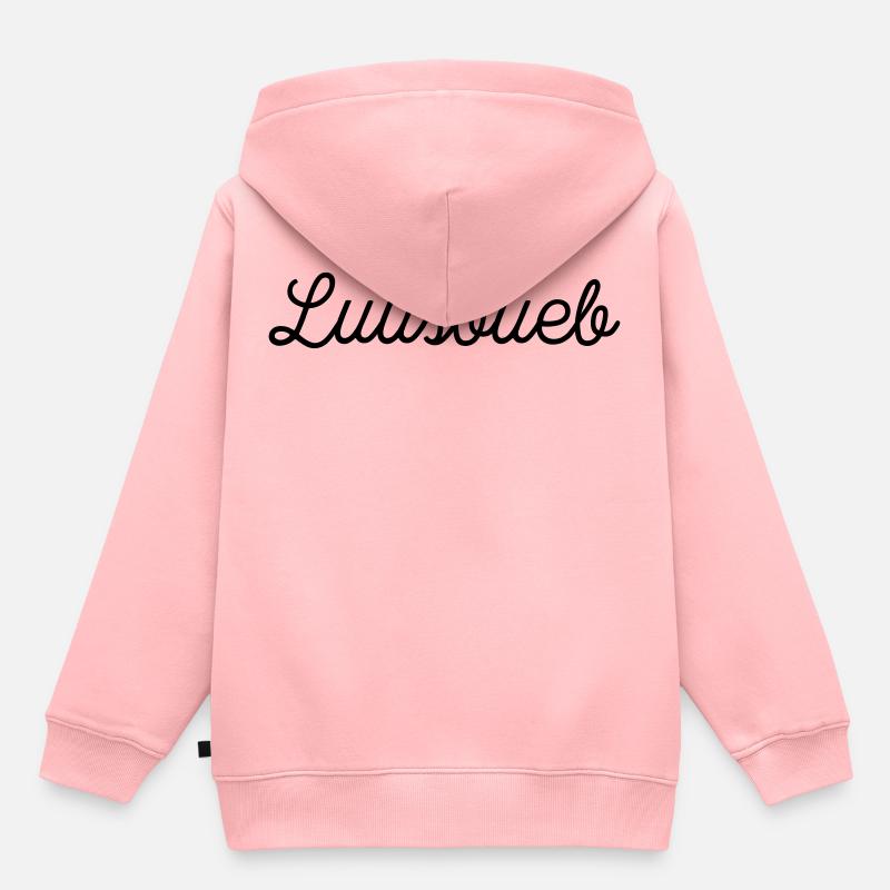 Luusbueb - Sweat Premium à capuche enfant bio - rose