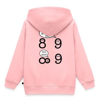 Mathematik Witz - Kinder Premium Organic Hoodie - Rosa - Hinten - AI Model Kid Female (0cm)