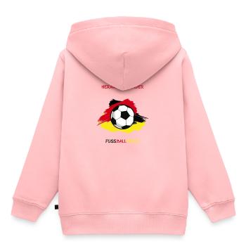 Soccer professional boy child Germany Soccer - Kids Premium Organic Hoodie - rose - Back - AI Model Kid Female (0cm)