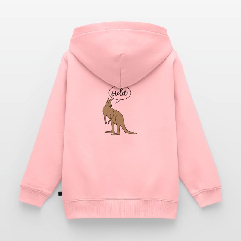 Dialecte dialecte d'Oida Autriche Sweat Premium à capuche enfant bio